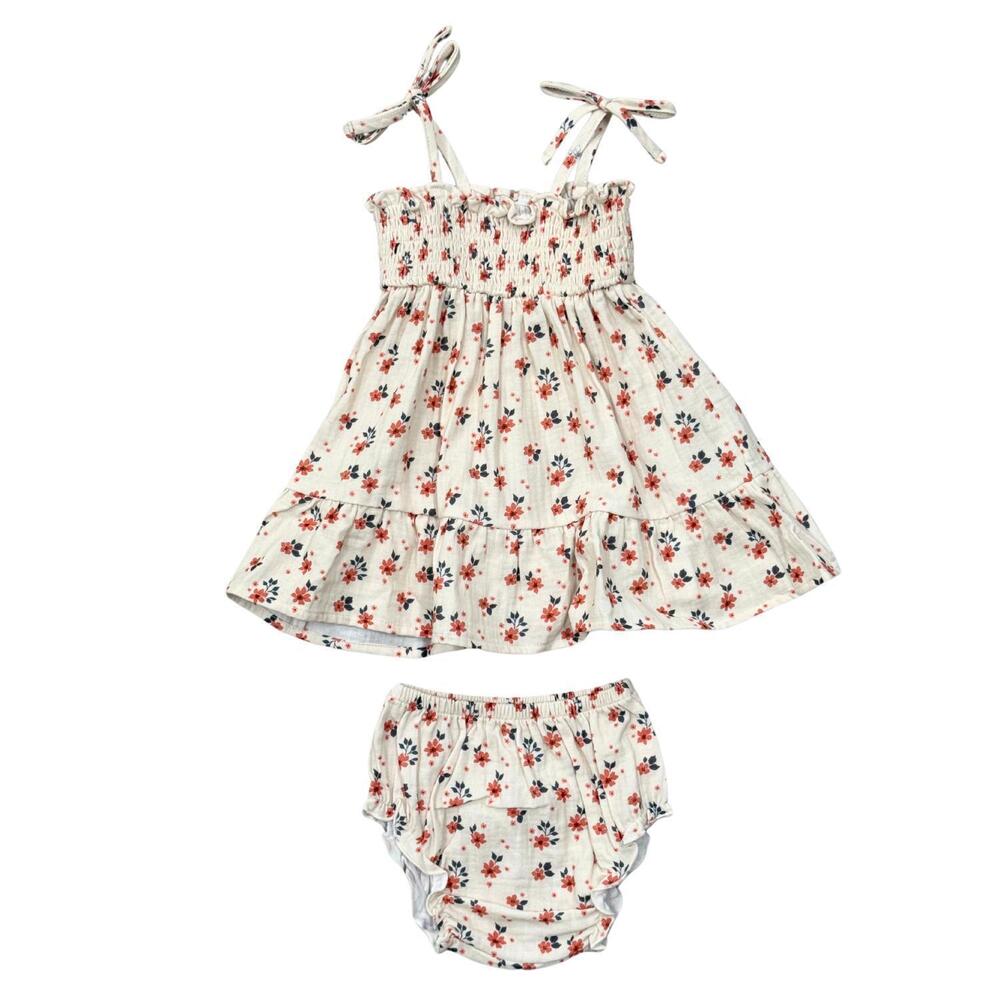 NEW BABYSPROUTS baby collins floral dress set in white